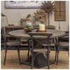Etienne I Brown Solid Wood Seat Grey Iron Frame Dining Chair thumbnail 1
