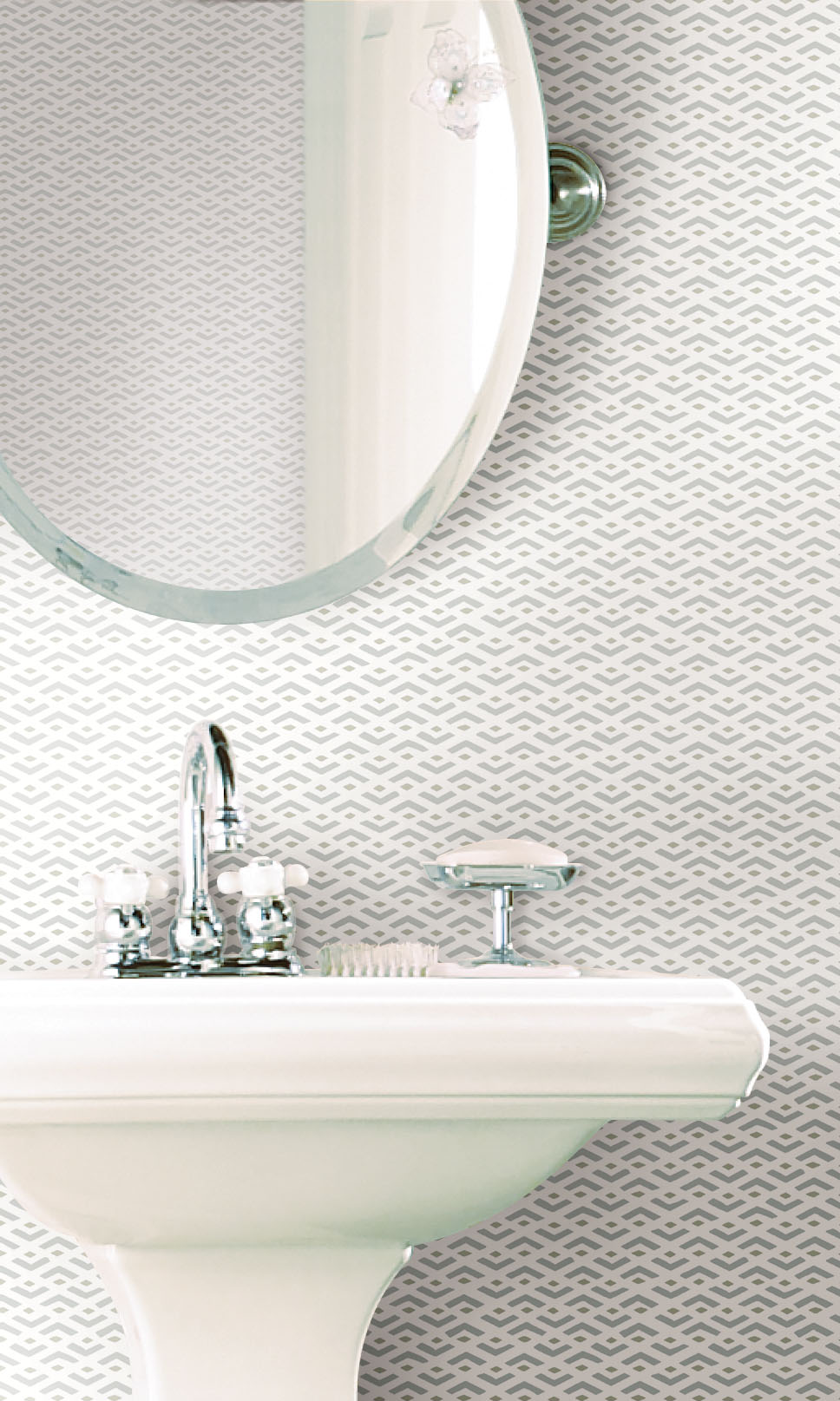 Savannah Grey Peel & Stick Wallpaper, by York Wall, 20' length x 1'8.5" width x 0.02" depth View 3