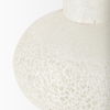 Heket Short White Glass Vase, by Mercana, 6.89" length x 6.89" width x 8.86" height thumbnail 8