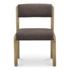 April Dining Chair Deep Brown-set Of Two, by Moe's Home, 21.6" width x 32" height x 23" depth thumbnail 1