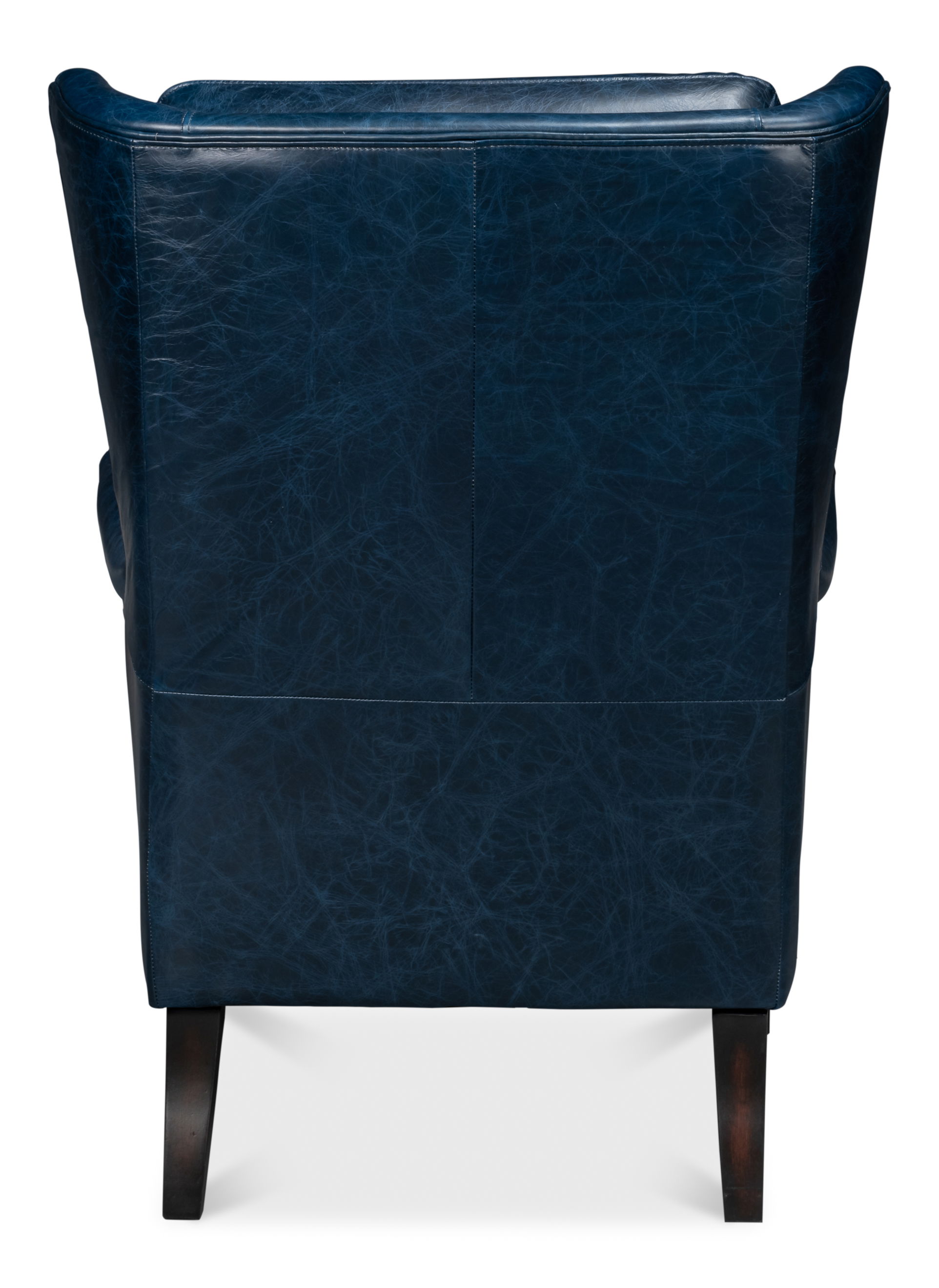 Elite Wing Lounge Chair, Chateau Blue, Seating by Sarreid, 28" length x 36" width x 40" height View 10