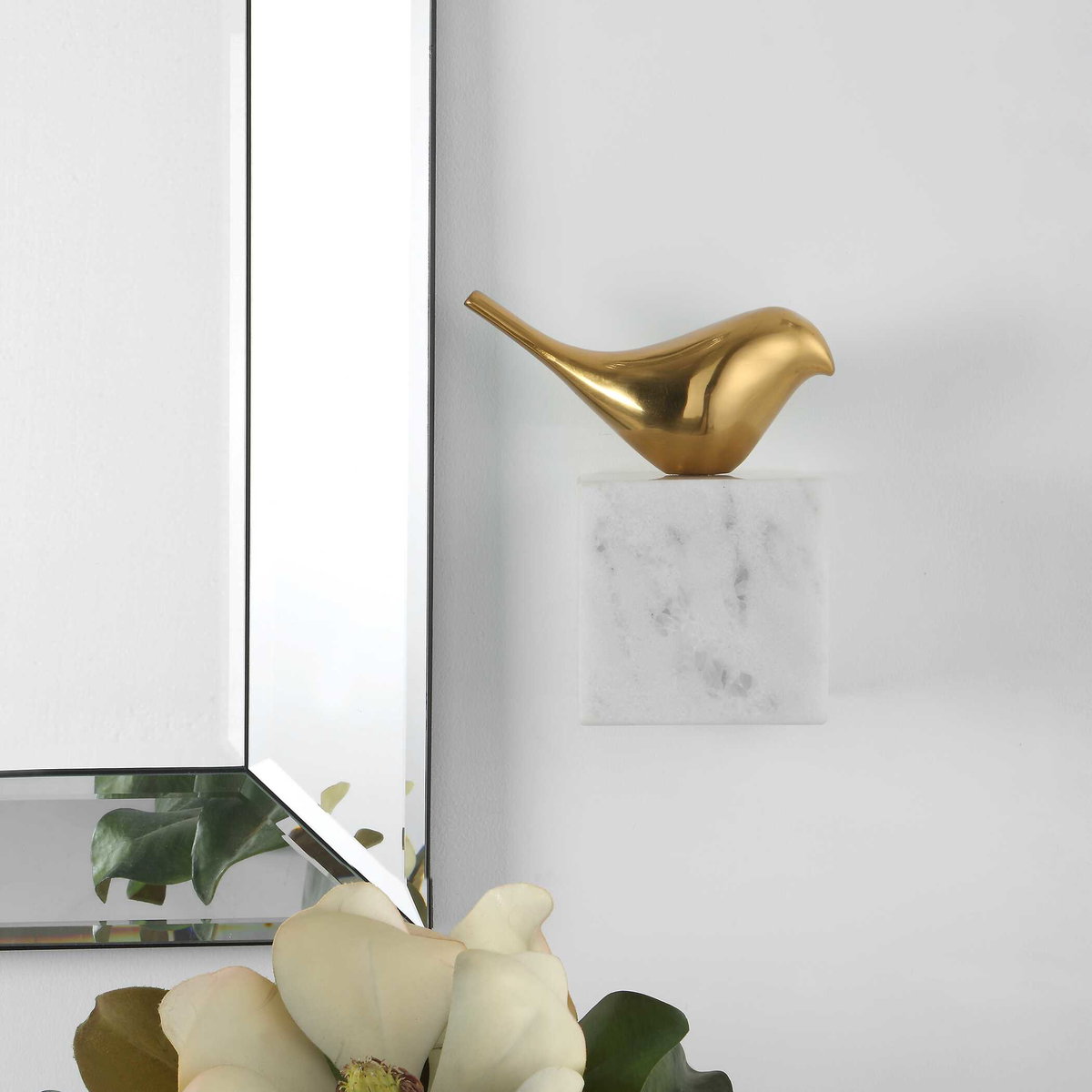 Flying Solo Bird Wall Decor, Art by Uttermost, 4" width x 7" height x 6.25" depth View 7