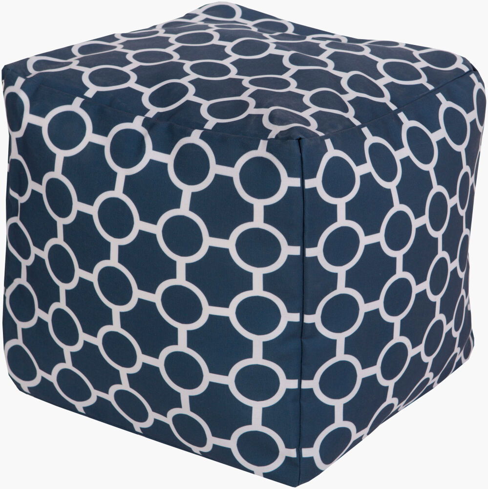 Rain Pouf, Ottoman by Surya, 18" width x 18" height
