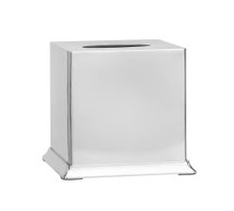 Online Designer Bathroom Mercer Tissue Box Cover, Polished Nickel
