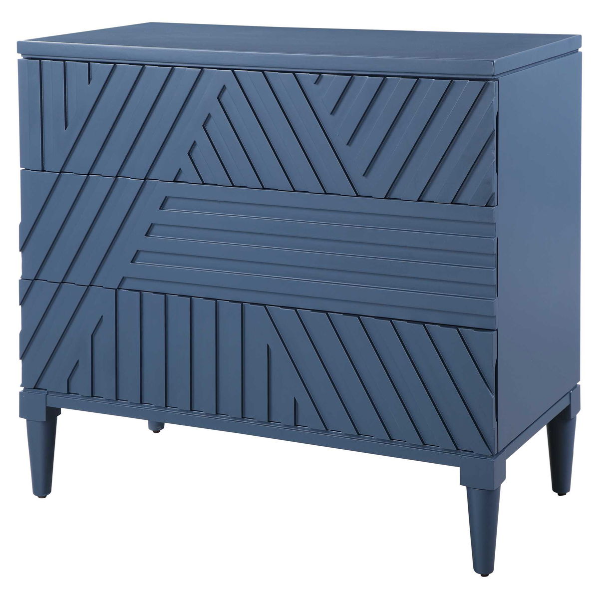 Colby Blue Drawer Chest, Cabinets & Chest by Uttermost, 36" width x 33" height x 18" depth View 5