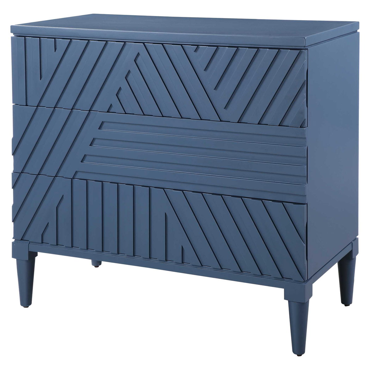Colby Blue Drawer Chest, Cabinets & Chest by Uttermost, 36" width x 33" height x 18" depth View 5