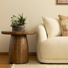 Armstrong Side Table Natural, Side & End Table by Dovetail, 24" width x 22" height x 24" diameter x 24" depth thumbnail 3