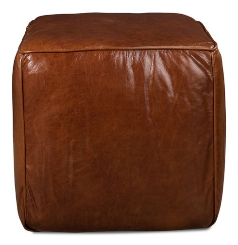 Leather Sitting Cube