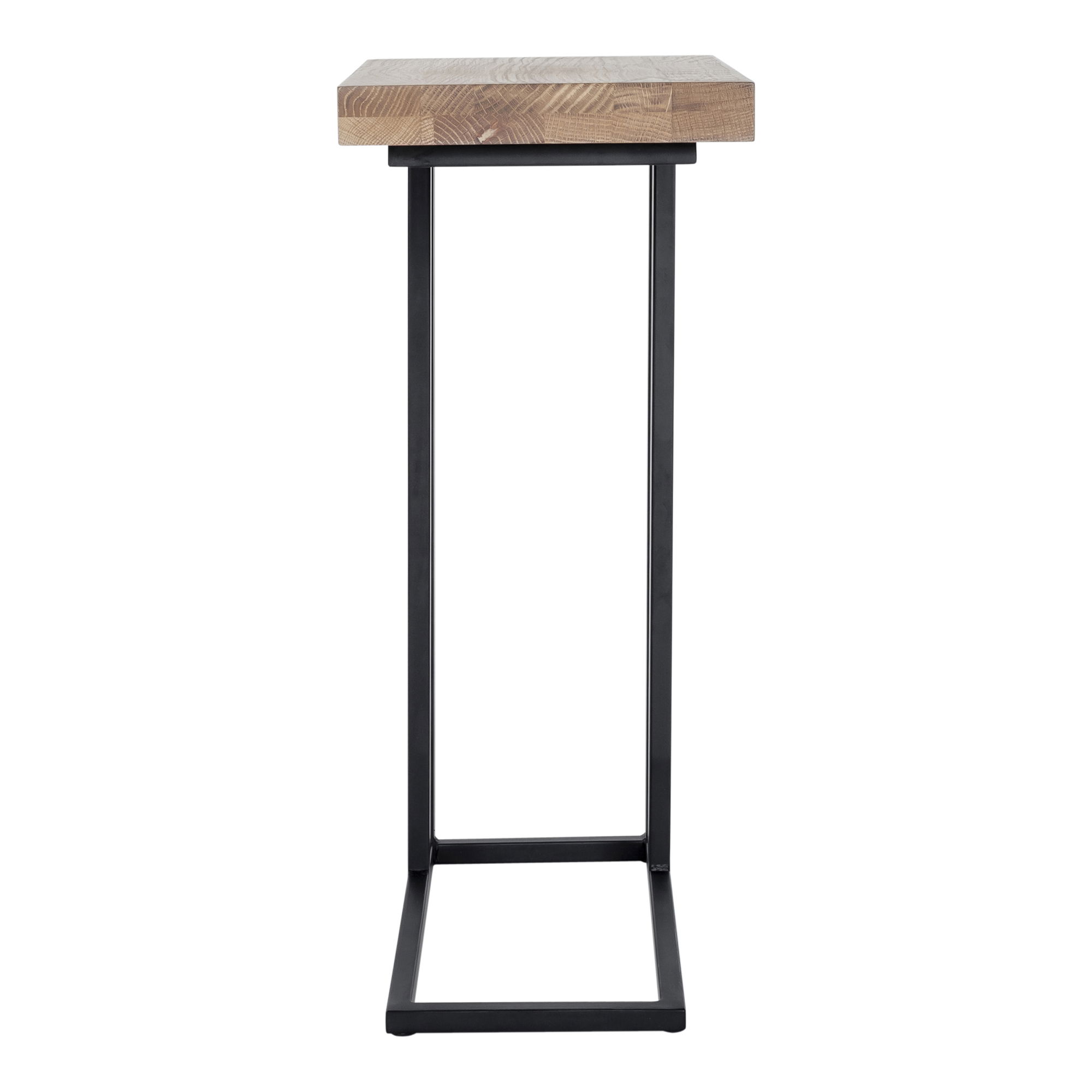Mila C Shaped Side Table Natural, Side & End Table by Moe's Home, 16.5" width x 23.5" height x 10" depth View 3