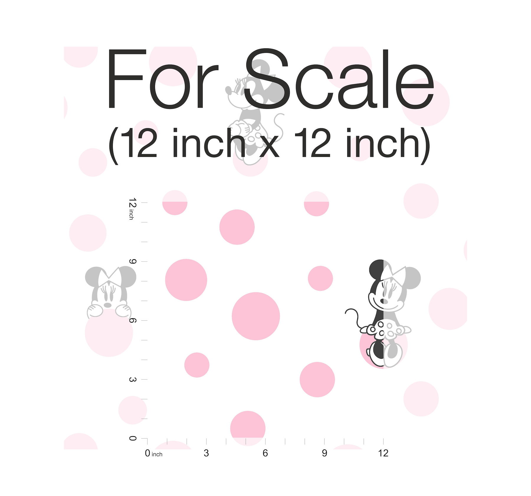 Minnie Dots Pink Wallpaper, by York Wall, 33' length x 1'8.5" width x 0.02" depth View 3