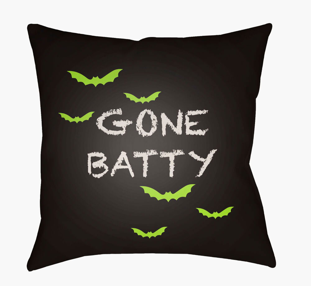 Boo Accent Pillow, Decorative Pillow by Surya, 18" length x 18" width