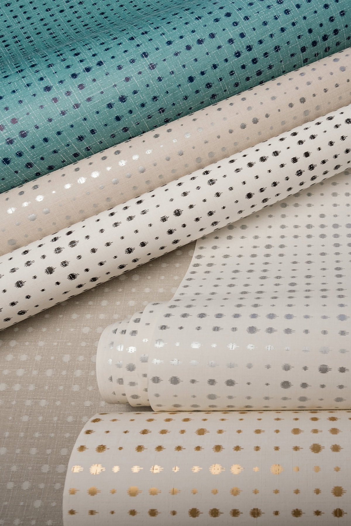 Blue Dotted Spark Wallpaper, by York Wall, 33' length x 1'8.5" width x 0.02" depth View 2