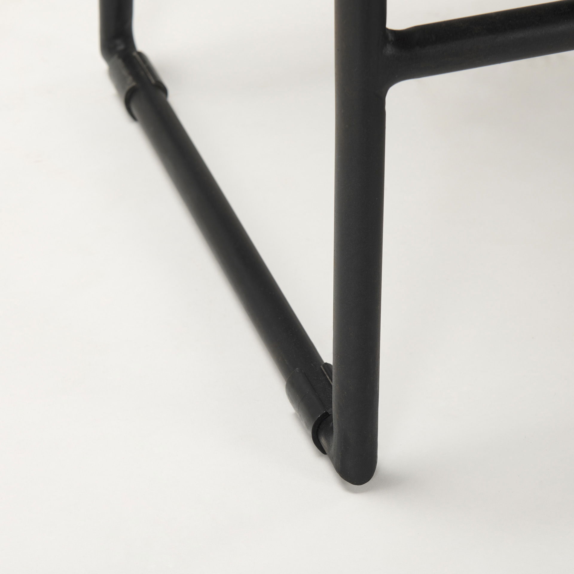 Givens IV 24.25' Seat Height Black Wood Seat Black Frame Stool large image 