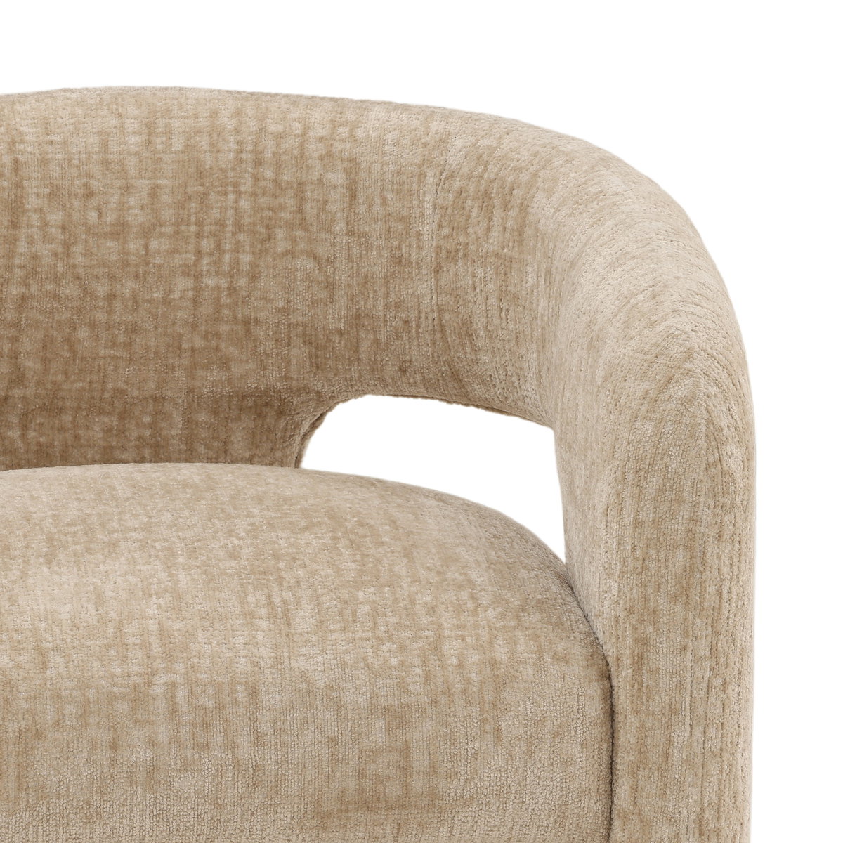 Quinley Dining Chair Sand, by Dovetail, 27.75" width x 28.25" height x 23.75" depth View 6