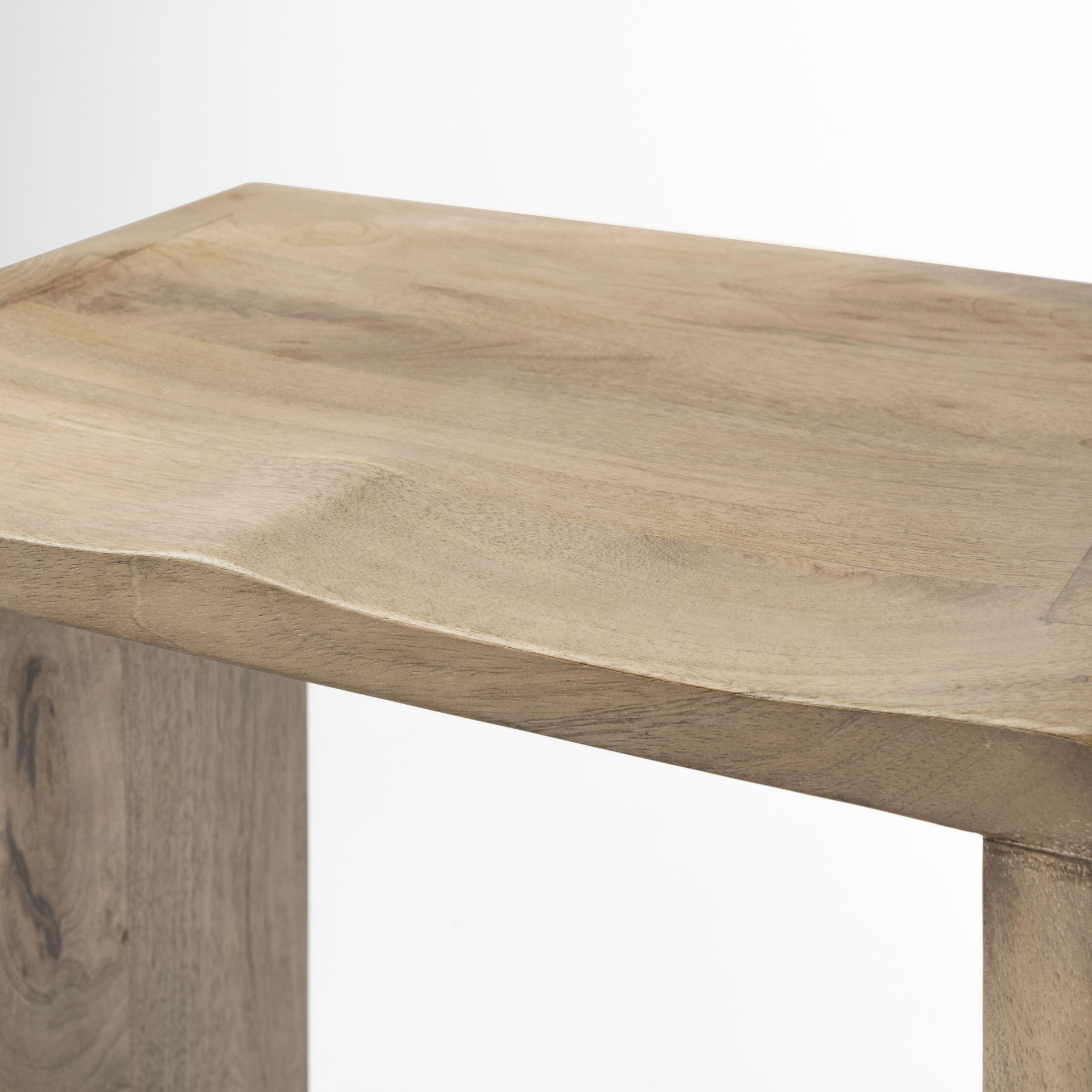 Aida 26' Seat Height Light Brown Wood Counter Stool, Counter & Bar Stool by Mercana, 18.5" length x 14" width x 26" height View 10