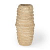 Kamli Small Beige Paper Mache Vase thumbnail 0