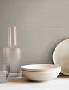 Shimmering Linen Grey Wallpaper thumbnail 1