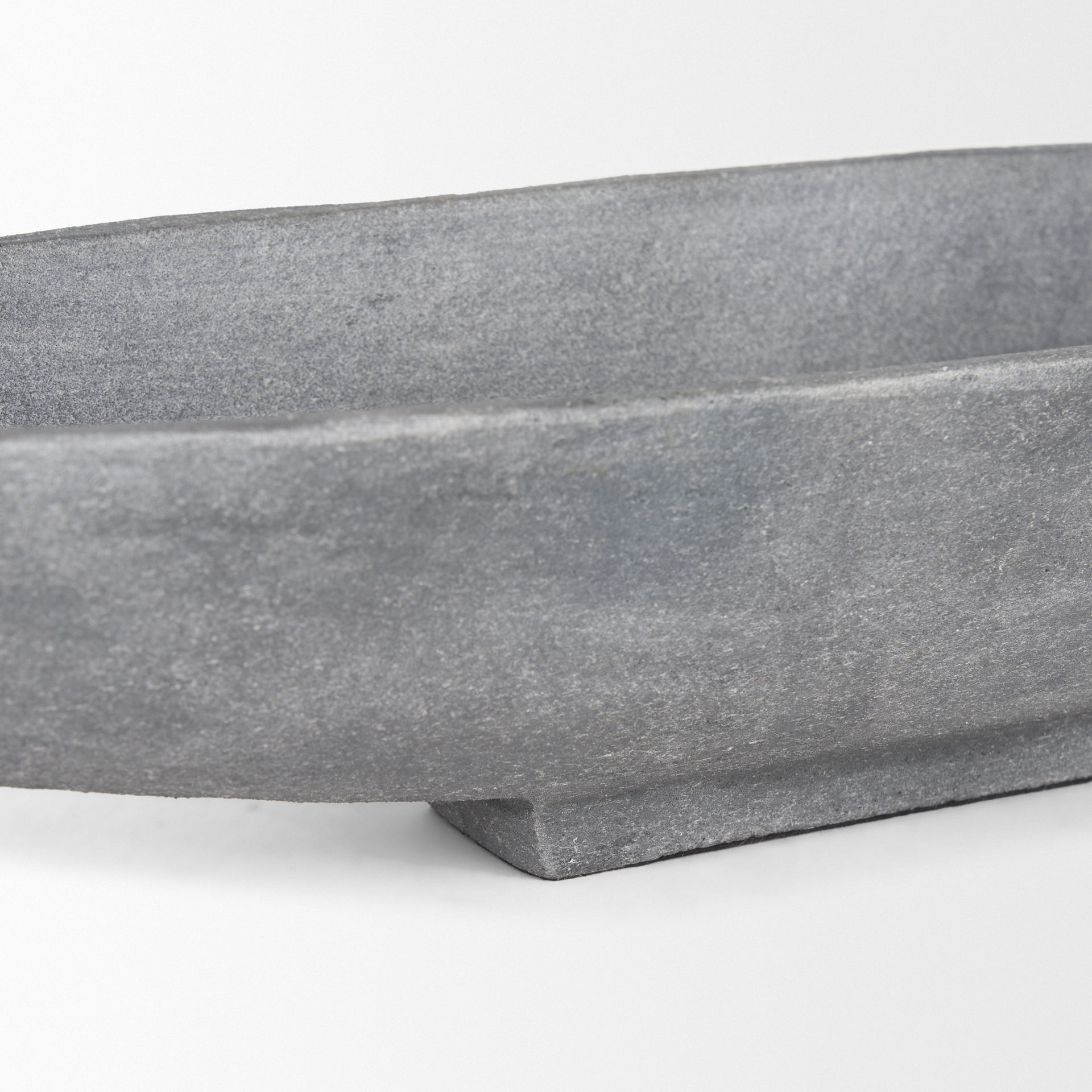 Piero Large Concrete Finished Metal Decorative Bowl, by Mercana, 39" length x 5" width x 4.33" height View 8