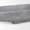 Piero Large Concrete Finished Metal Decorative Bowl, by Mercana, 39" length x 5" width x 4.33" height thumbnail 8