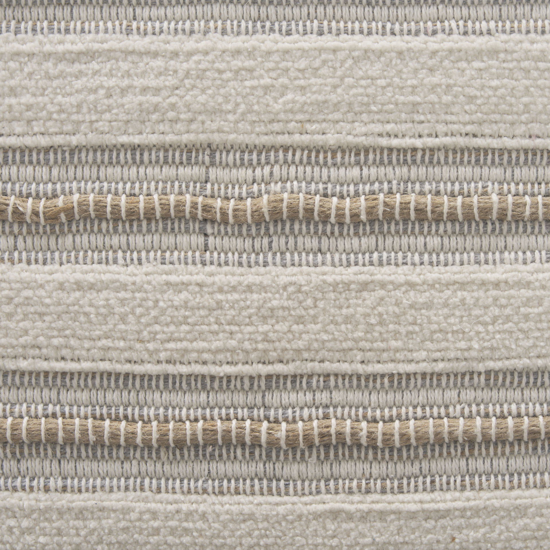 Taimo White Washed Light Brown Wood with Striped Fabric Seat Bench large image 