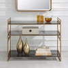 Stacked Up Gray Glass Console Table, by Uttermost, 40.25" width x 32.5" height x 16" depth thumbnail 2