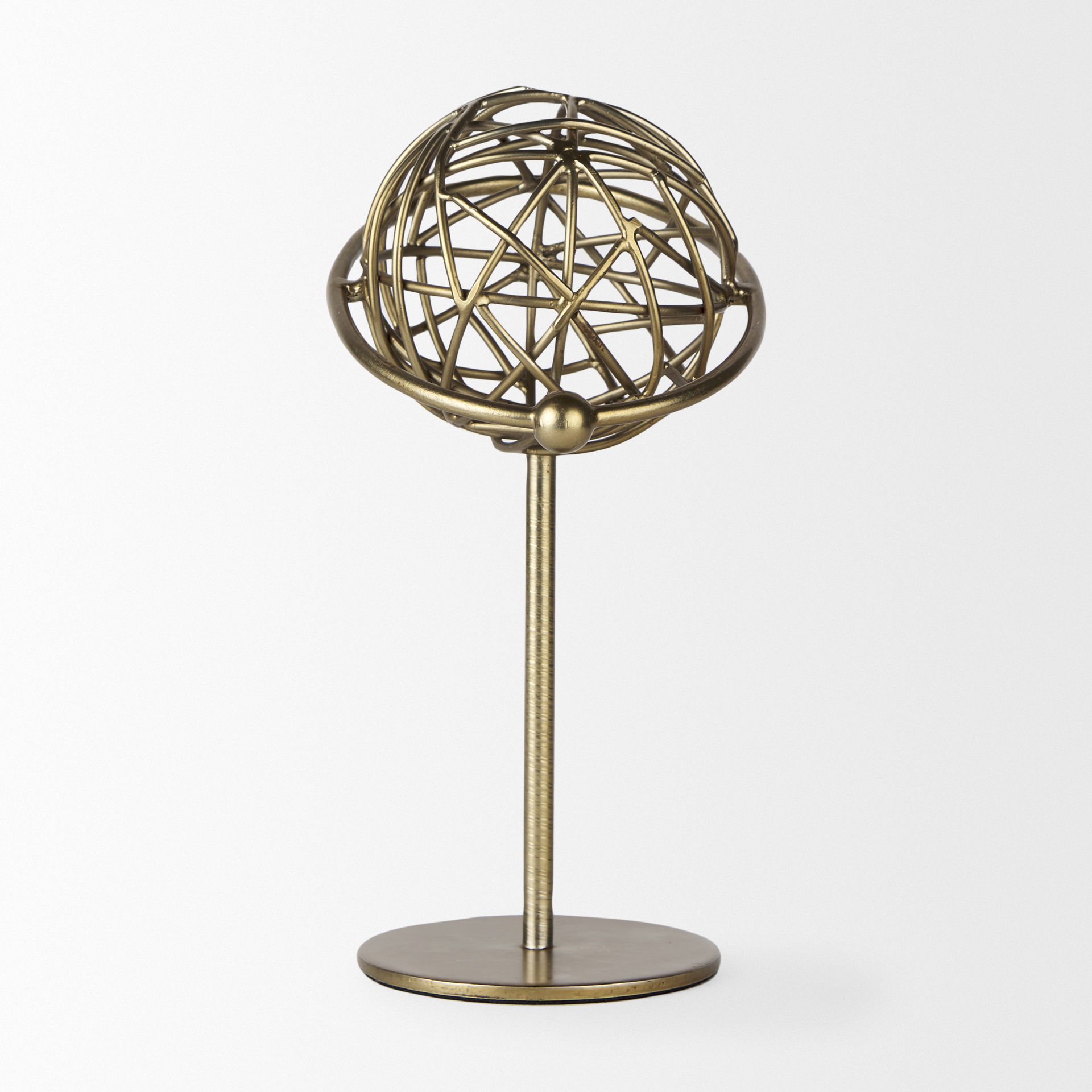 Atlas  Gold Metal Solar System Ornament, Decorative Object by Mercana, 10" length x 8" width x 12" height View 4