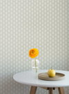 Leaf Pendant Grey Wallpaper, by York Wall, 27' length x 2'3" width x 0.02" depth thumbnail 3