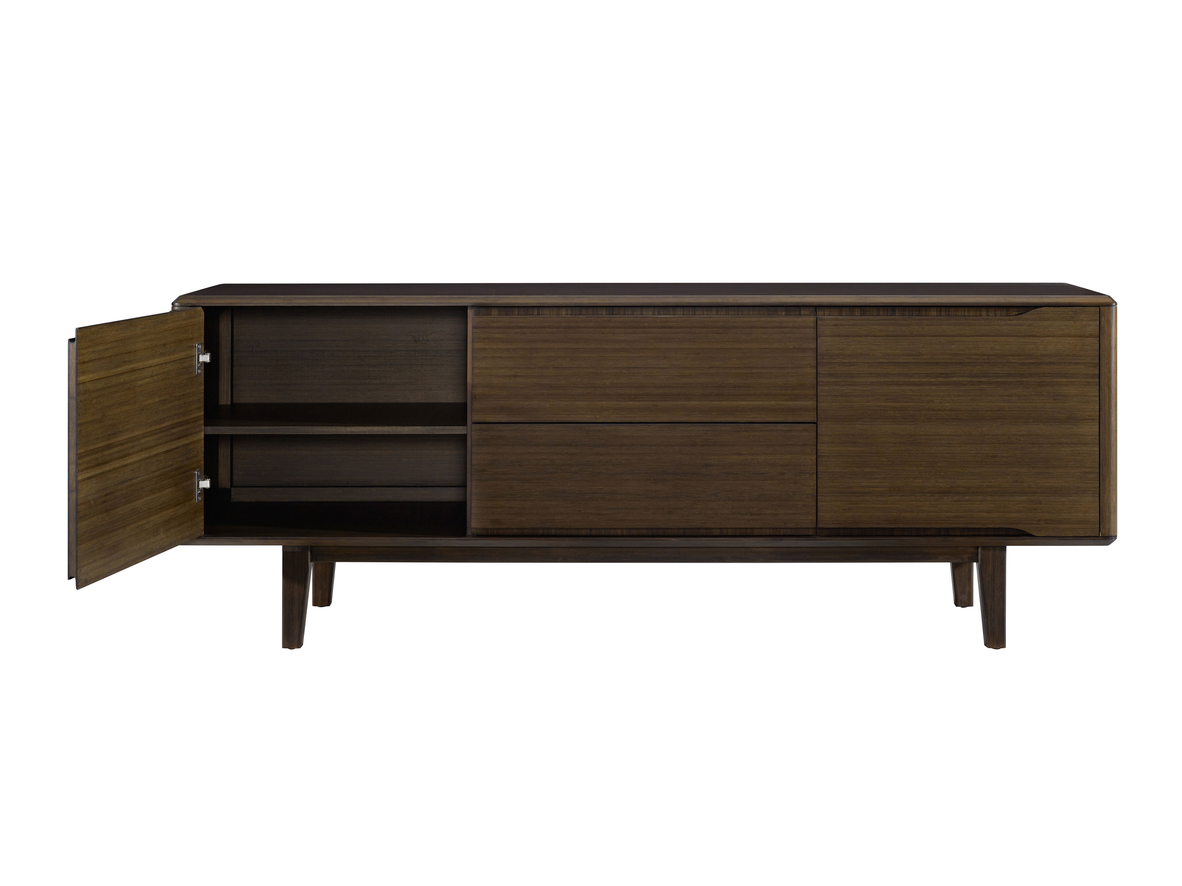 Currant Sideboard, Black Walnut, Sideboards & Buffet by Greenington, 72" length x 18" width x 27" height View 7