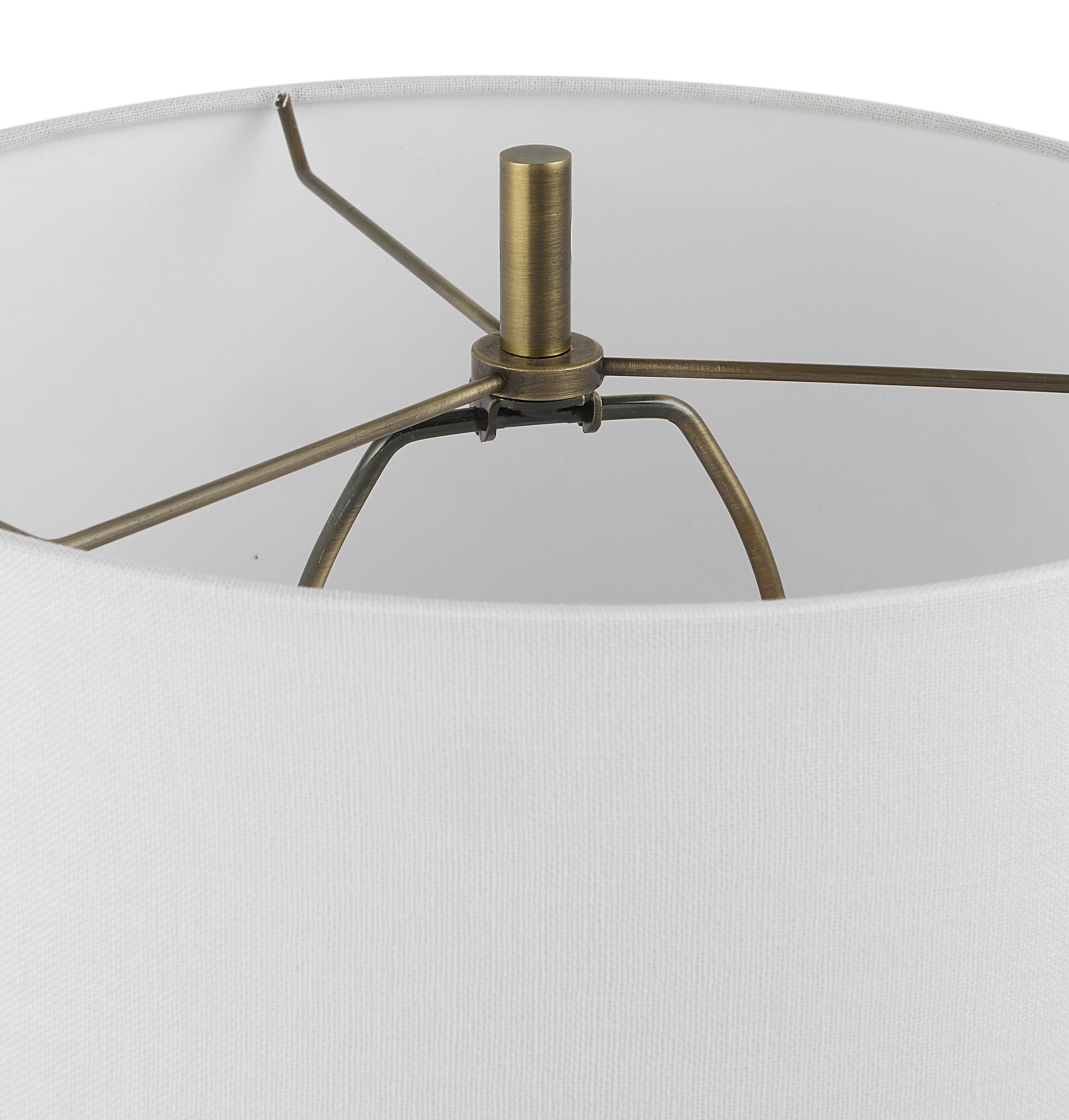 Fountain Black Stone Buffet Lamp, by Uttermost, 12" width x 34" height x 12" depth View 8