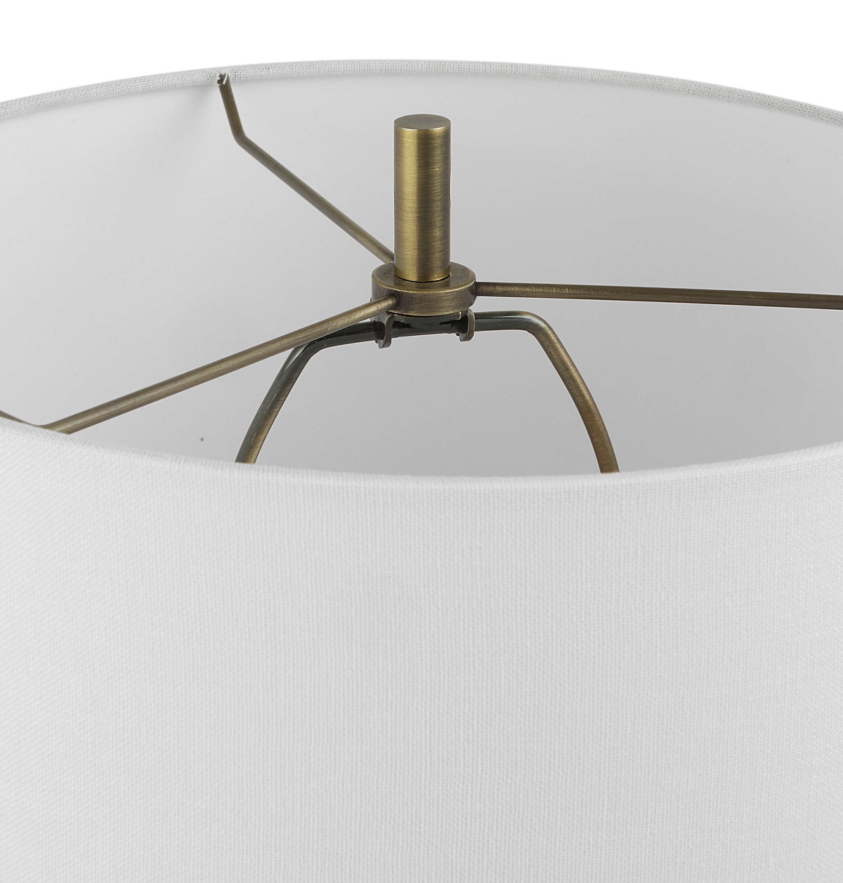 Fountain Black Stone Buffet Lamp, by Uttermost, 12" width x 34" height x 12" depth View 8