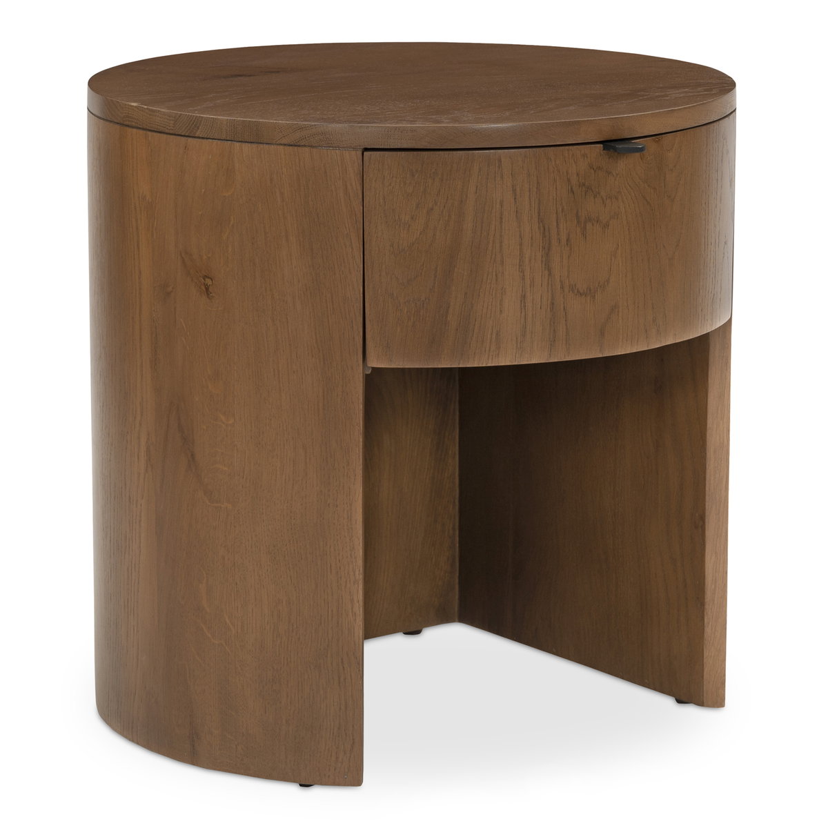 Theo One Drawer Nightstand Brown, by Moe's Home, 19" width x 18.5" height x 19" depth View 2