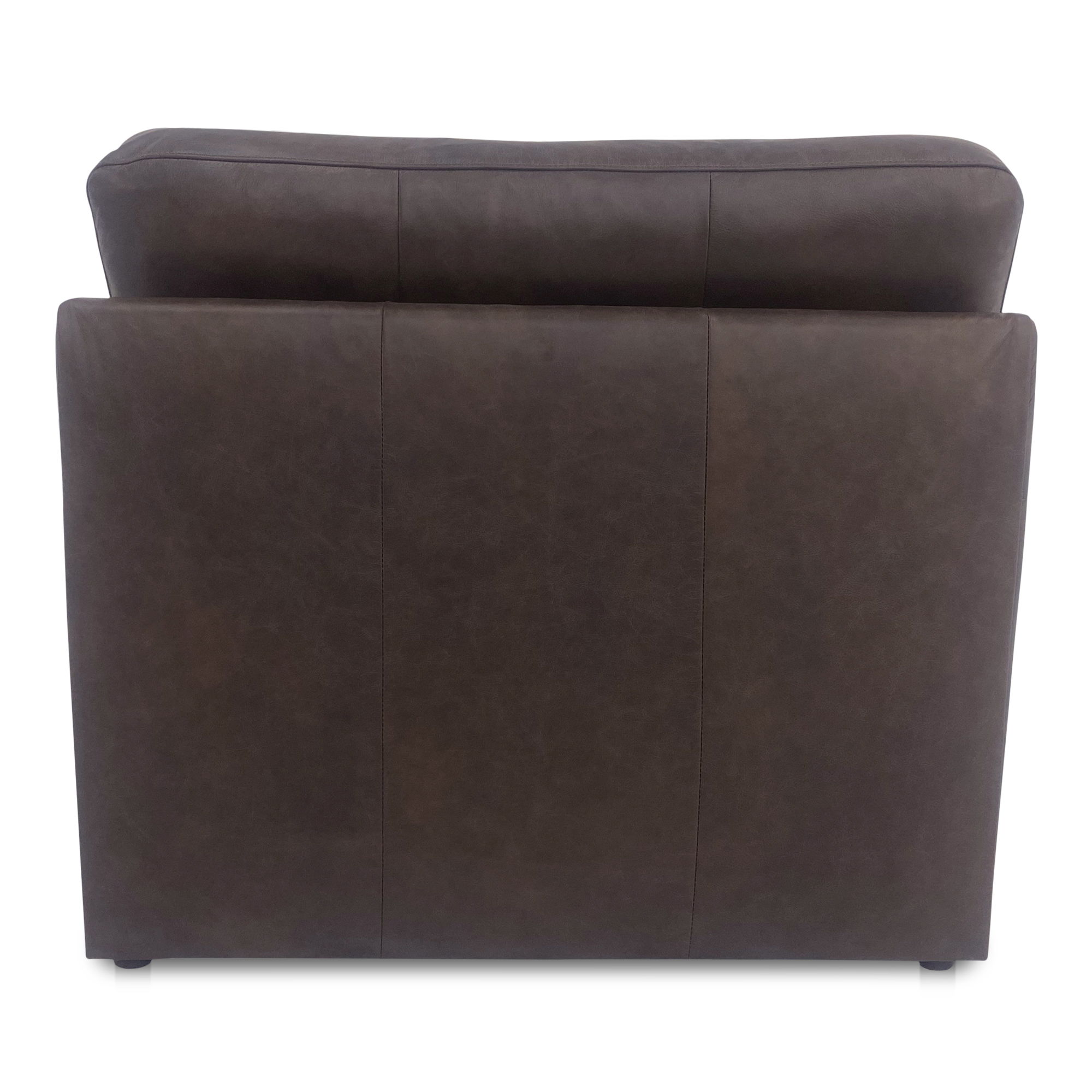 Thurlow Slipper Chair Espresso Brown Leather, Accent Chair by Moe's Home, 36.2" width x 33" height x 39" depth View 4