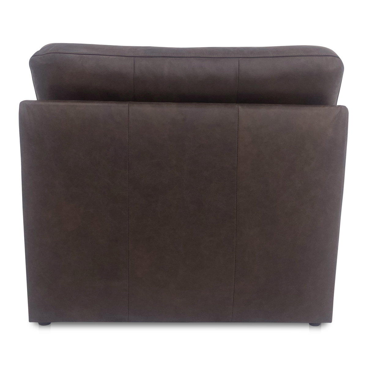 Thurlow Slipper Chair Espresso Brown Leather, Accent Chair by Moe's Home, 36.2" width x 33" height x 39" depth View 4