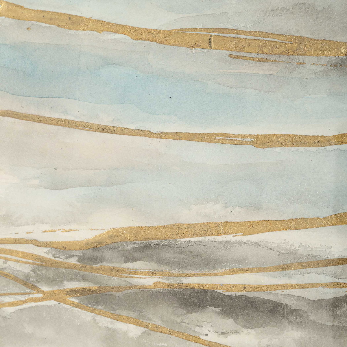 So Golden Abstract Landscape Prints Set/2, Art by Uttermost, 29.5" width x 29.5" height x 1.5" depth View 7