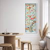 Blooming Coral and Blue 2 (Gold Leaf), Art by Oliver Gal,  20x54 thumbnail 3