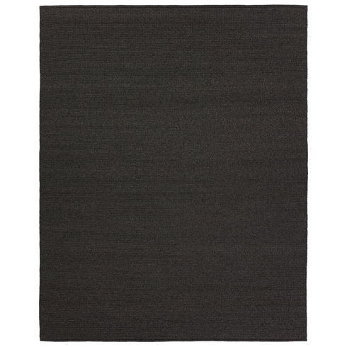 Rectangle Maverick Solid Color Hand Loomed Polypropylene/Polyester Indoor/Outdoor Area Rug in Char