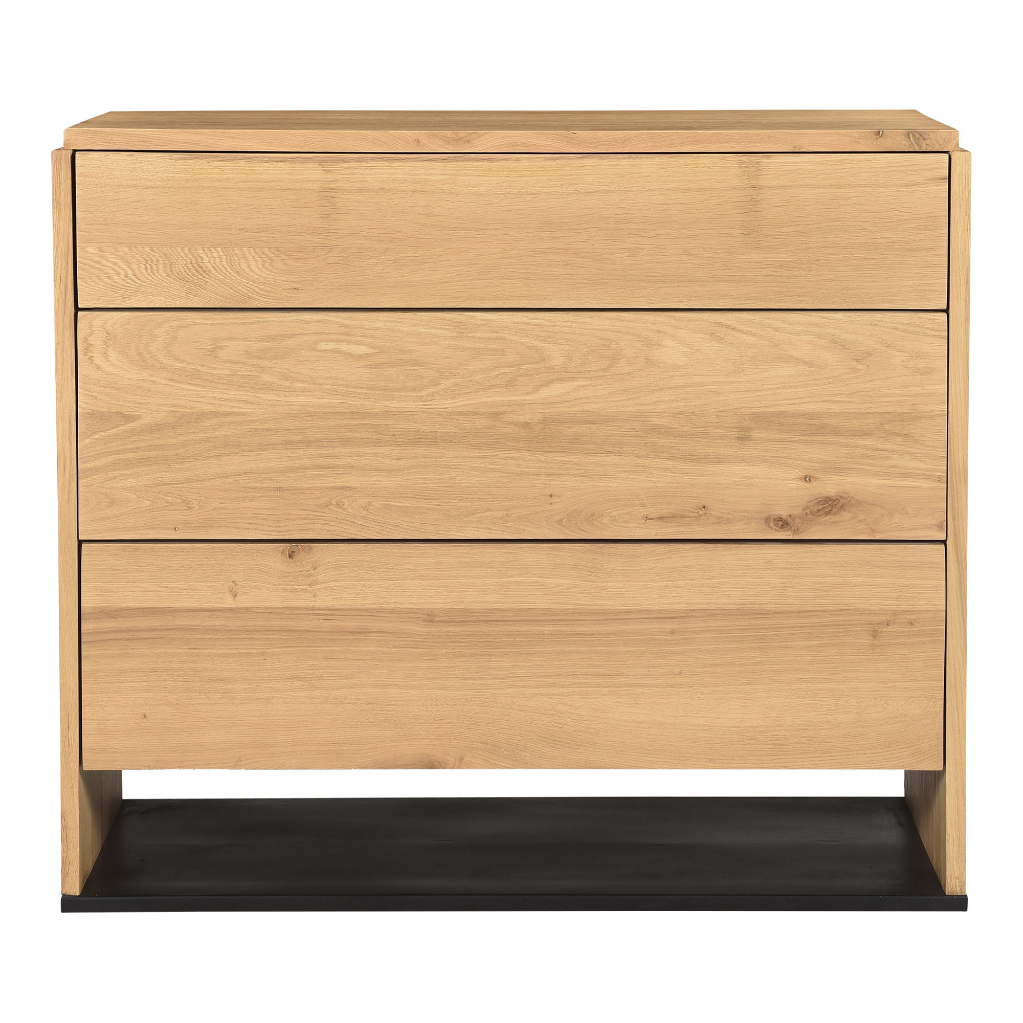 Quinton 3 Drawer Nightstand Natural Oak large image 