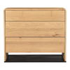 Quinton 3 Drawer Nightstand Natural Oak thumbnail 0