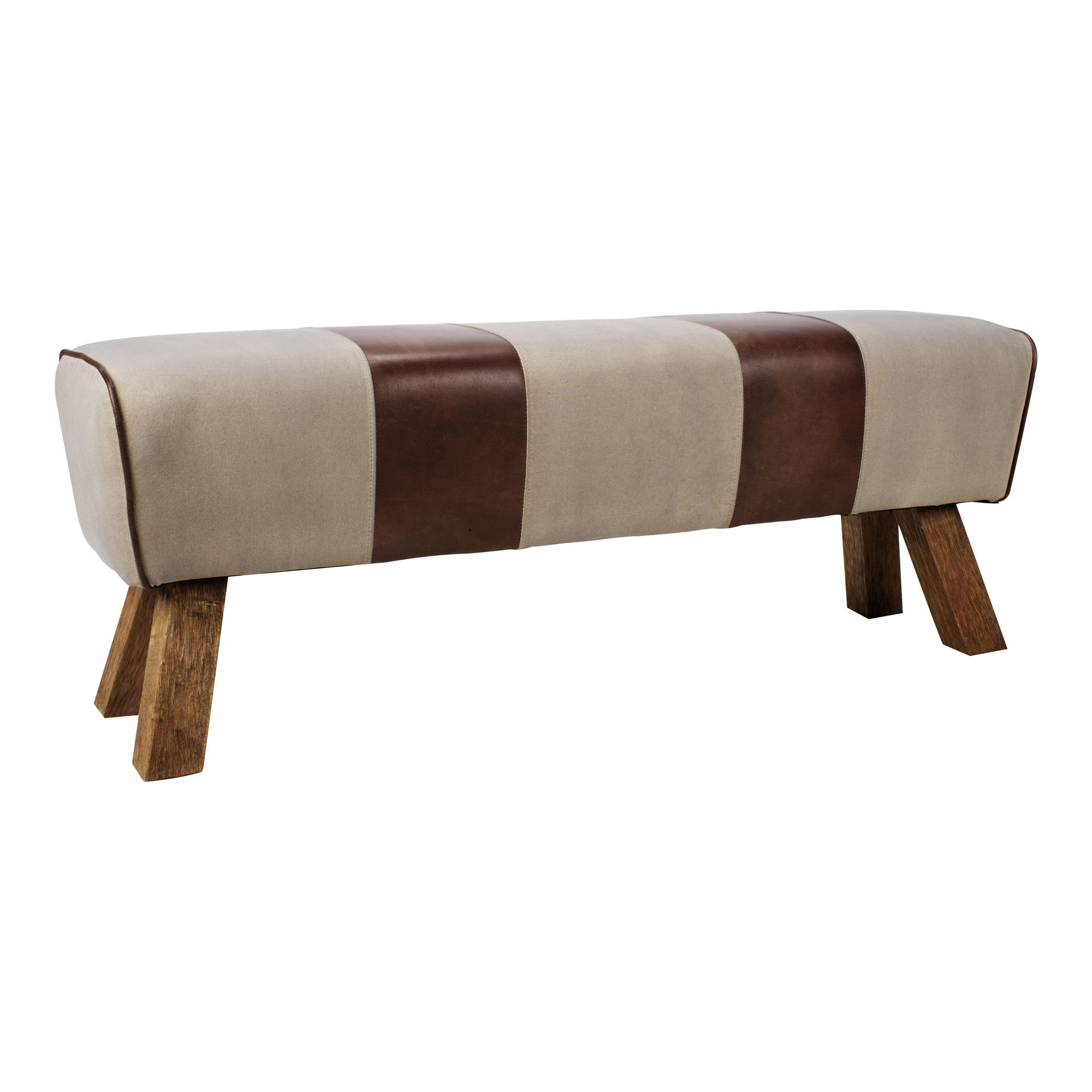 Pommel Bench, Benche by Moe's Home, 52" width x 18.5" height x 14.5" depth View 2