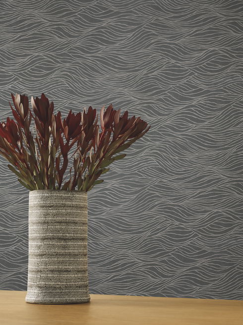 Sand Crest Silver Wallpaper