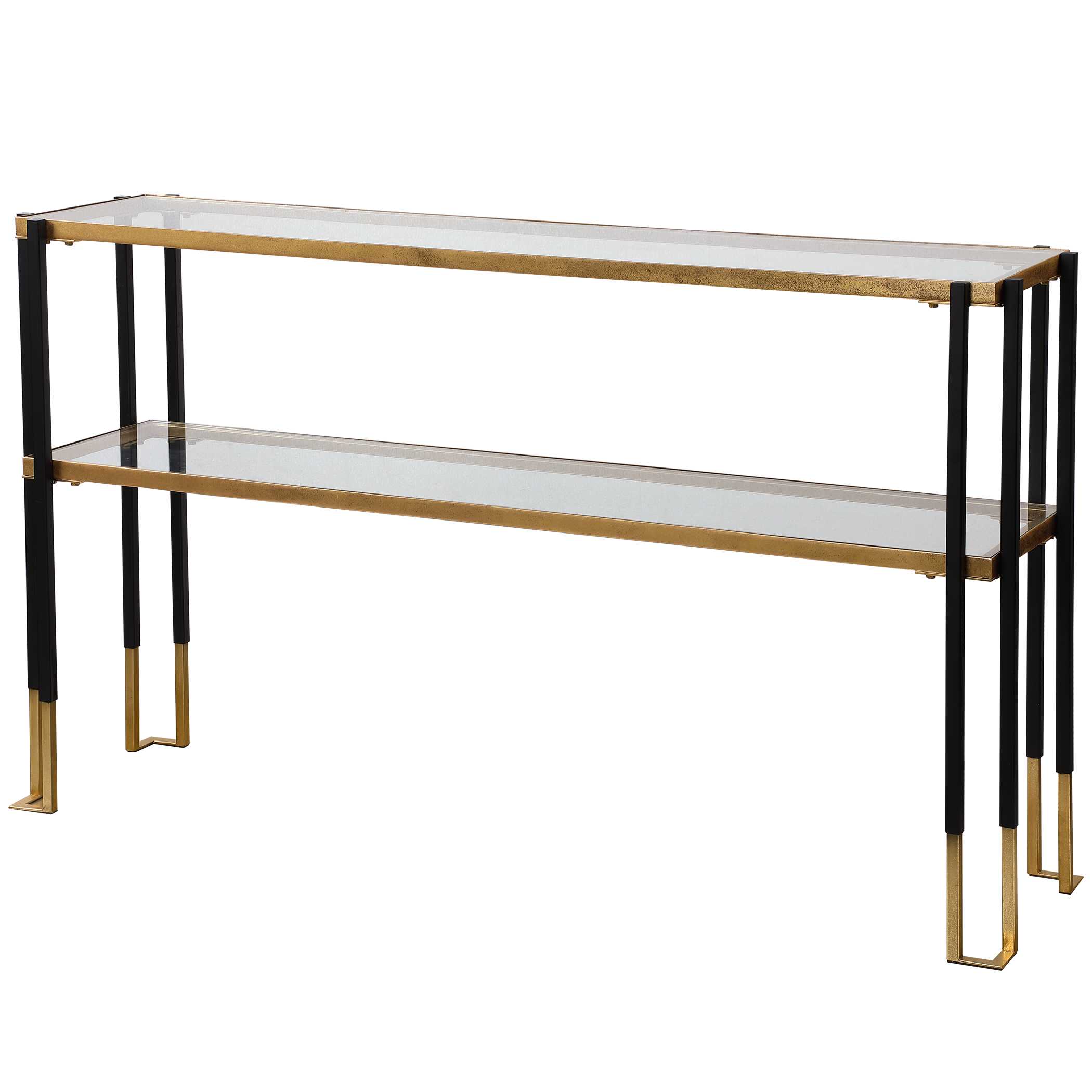 Kentmore Modern Console Table, Furniture by Uttermost, 53.5" width x 32" height x 13.5" depth View 6
