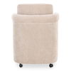 Mesto Rolling Dining Chair Taupe, by Moe's Home, 26" width x 32.5" height x 25.6" depth thumbnail 6