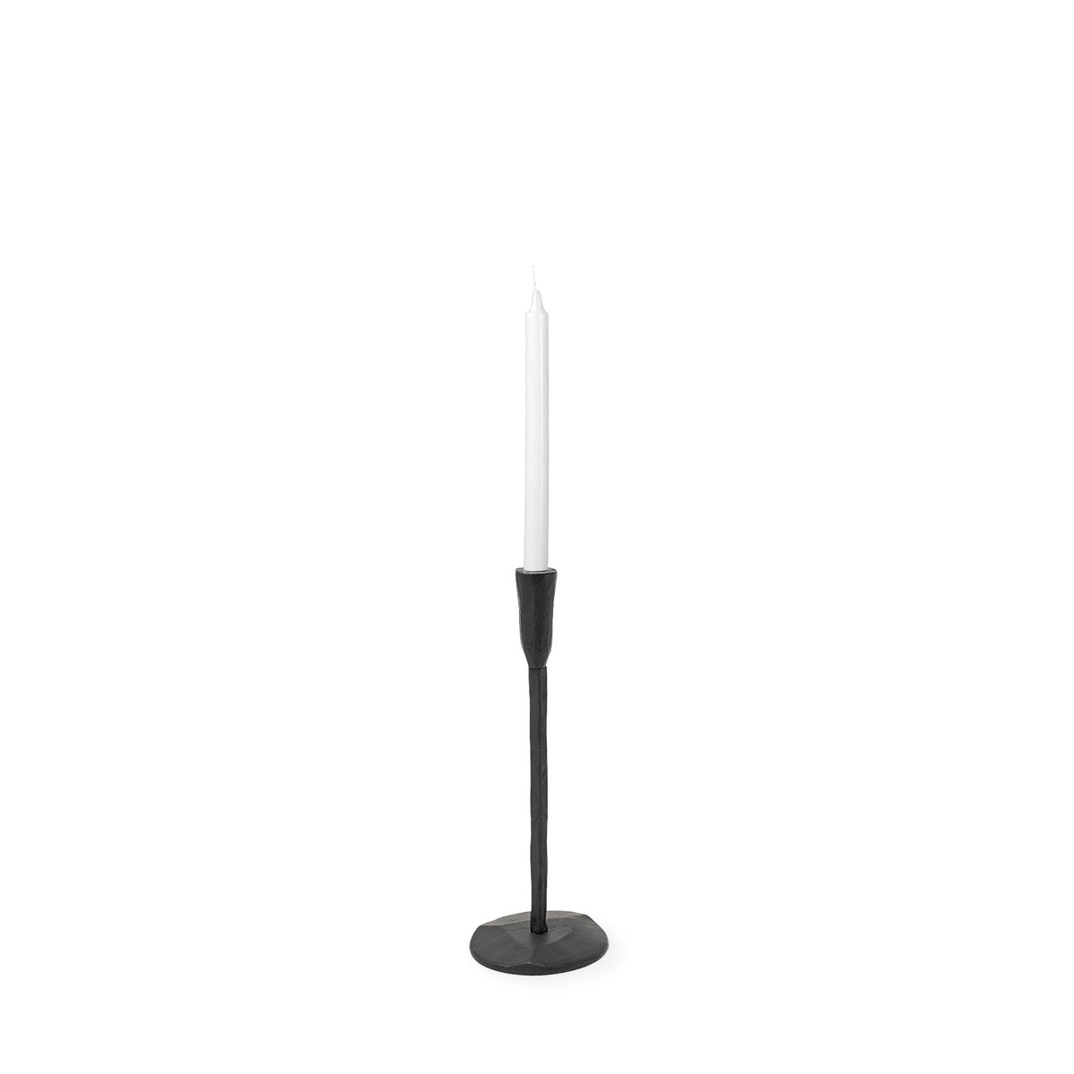 Levit (Small) Black Table Candle Holder, Candles & Candle Holder by Mercana, 5" length x 5" width x 14" height View 1