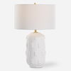 Emerie Textured White Table Lamp thumbnail 0