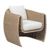 Tropic Golden Flax Outdoor Lounge Chair, Outdoor Chair by Uttermost, 2'7.2" width x 2'11" height x 3' depth thumbnail 6