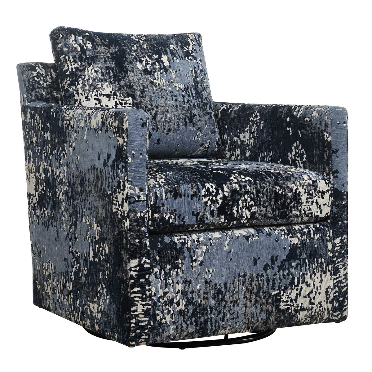 Tisdell Patterned Swivel/Glider, Accent Chair by Uttermost, 26.5" width x 33" height x 31.5" depth View 5