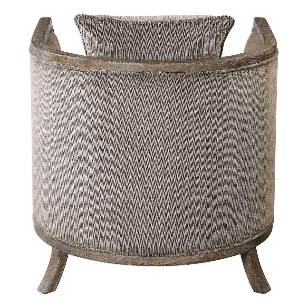 Viaggio Gray Chenille Accent Chair, by Uttermost, 28" width x 32" height x 28.5" depth View 7