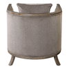 Viaggio Gray Chenille Accent Chair, by Uttermost, 28" width x 32" height x 28.5" depth thumbnail 7