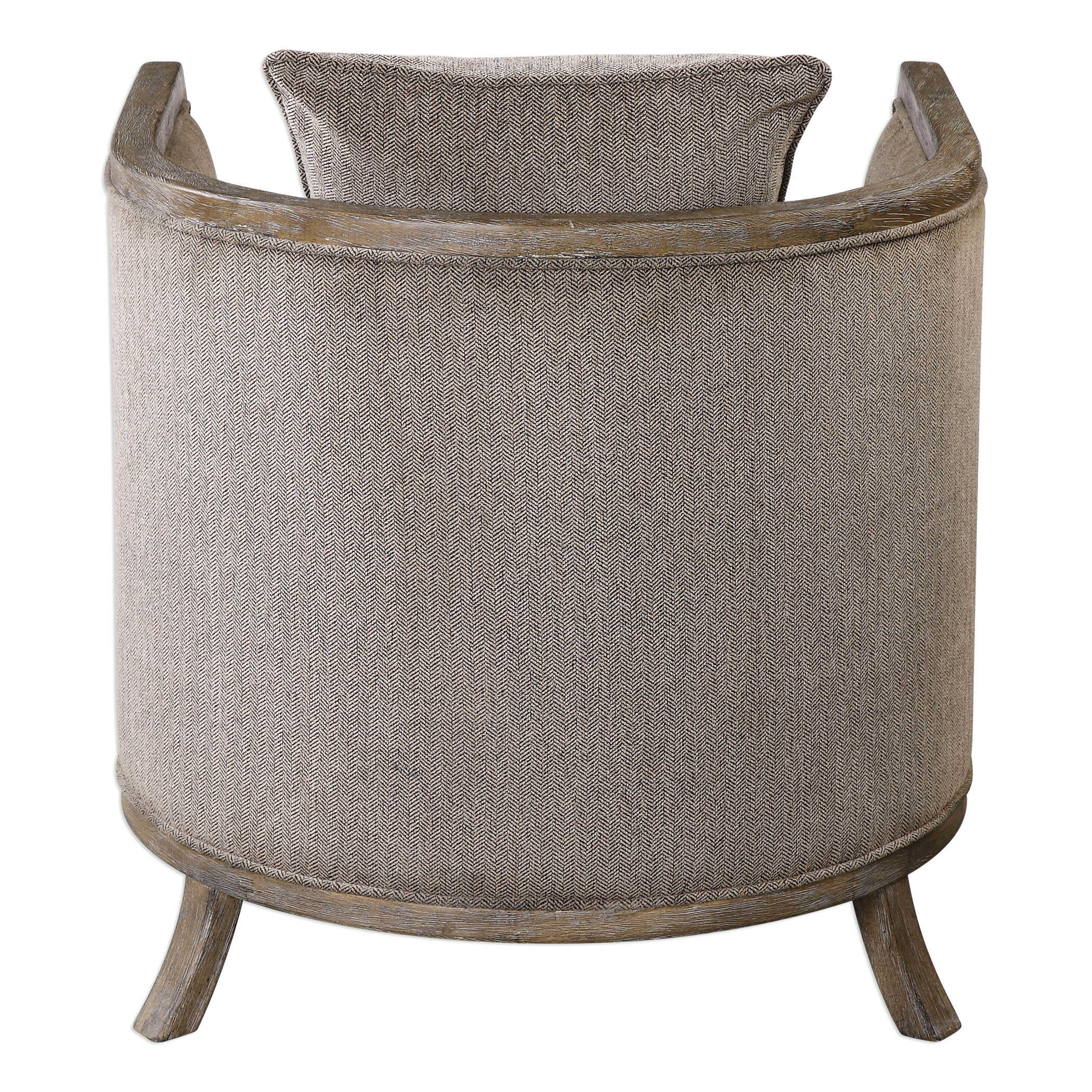 Viaggio Gray Chenille Accent Chair large image 