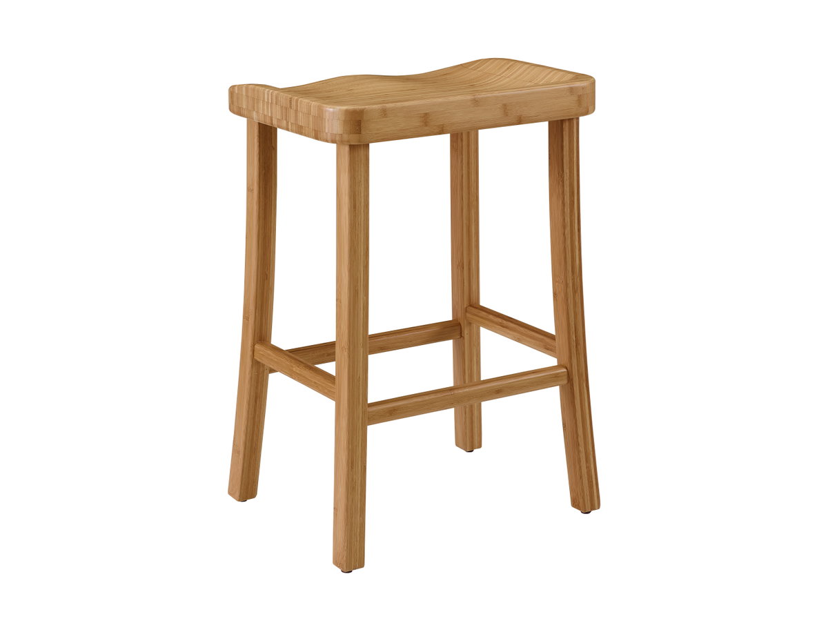 Tulip Bar Height Stool, Caramelized, (Set of 2), Counter & Bar Stool by Greenington, 18" length x 14" width x 30" height View 11